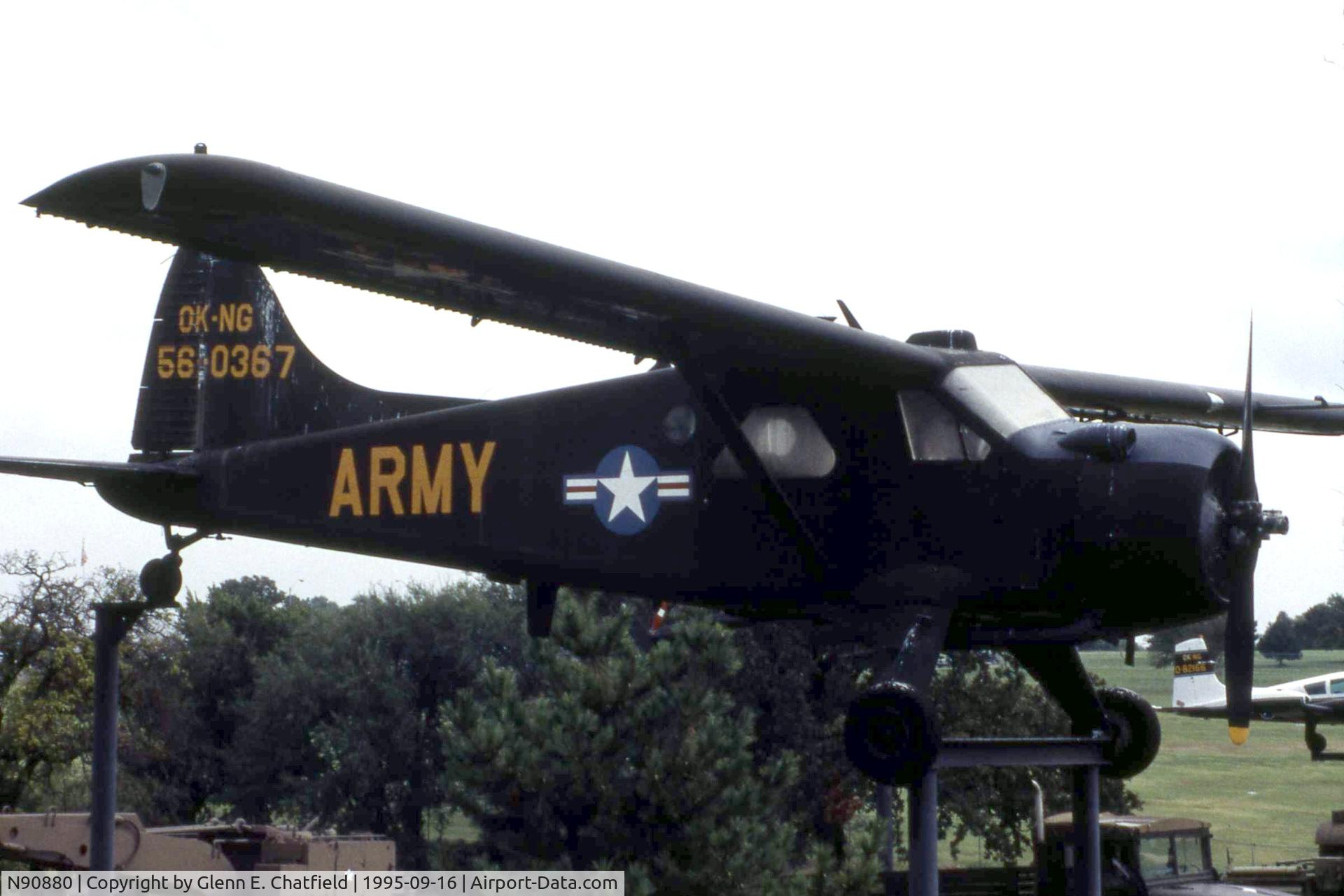 N90880, 1956 De Havilland Canada U-6A Beaver C/N 1062, U-6A 56-0367 at the 45th Infantry Division Museum, Oklahoma City