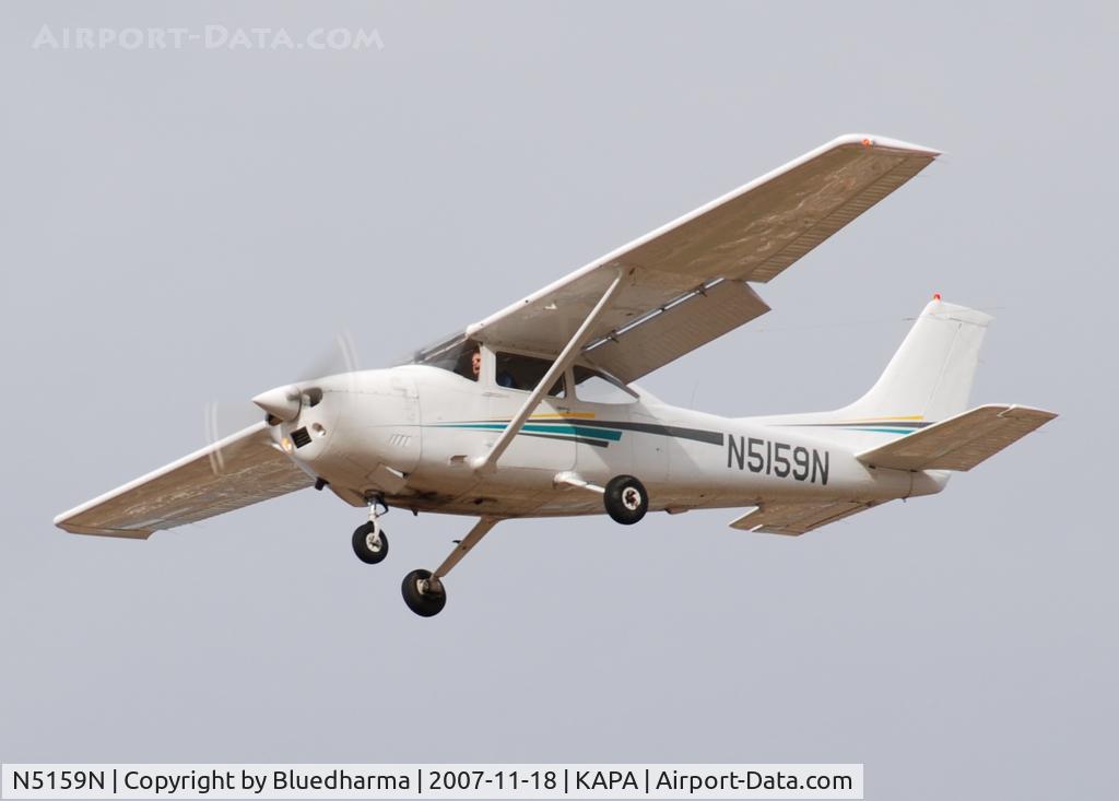 N5159N, 1980 Cessna 182Q Skylane C/N 18267550, Approach to 17L