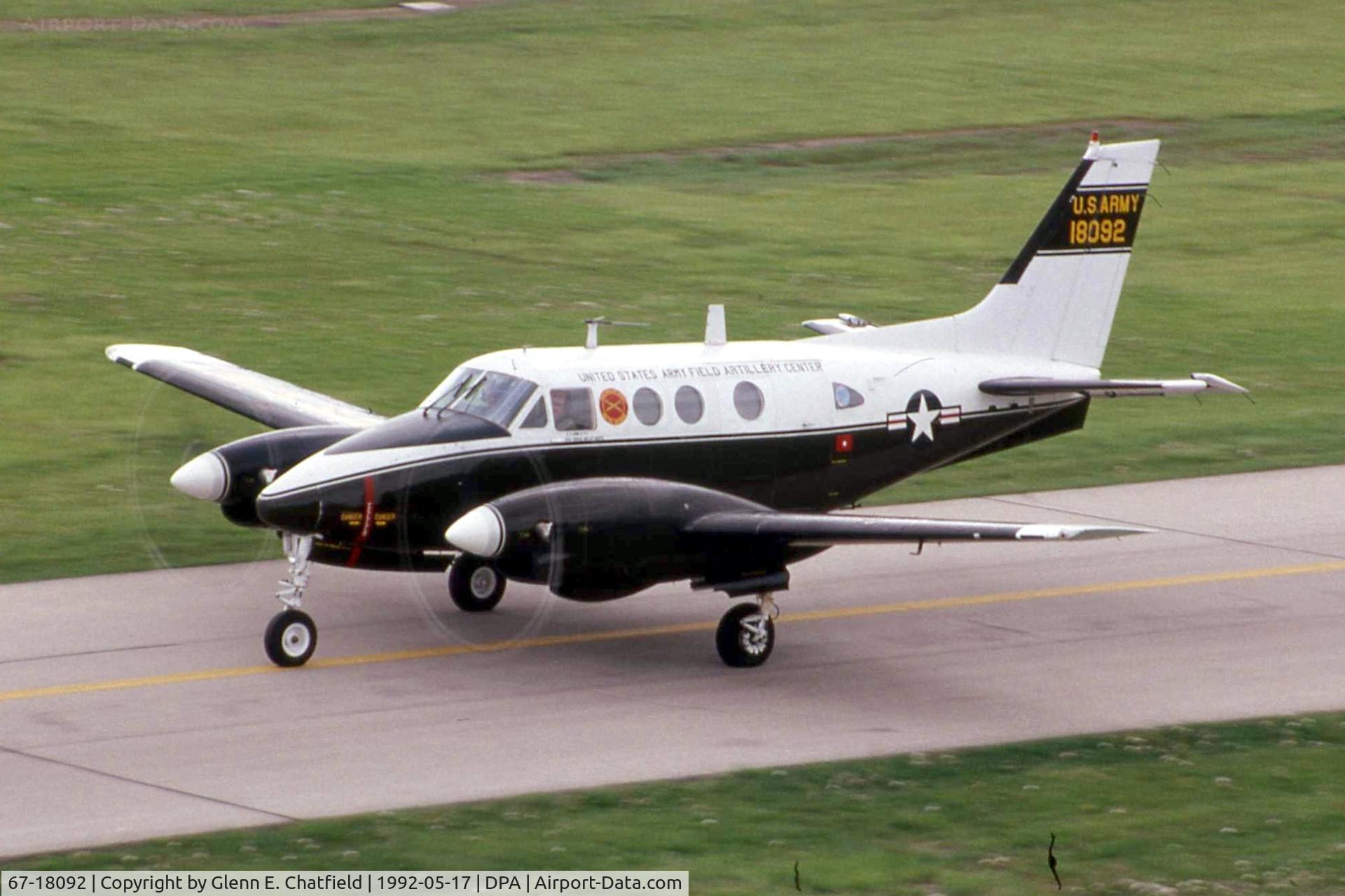 67-18092, 1967 Beech U-21A Ute C/N LM-89, U-21A 67-18092 when still active Army
