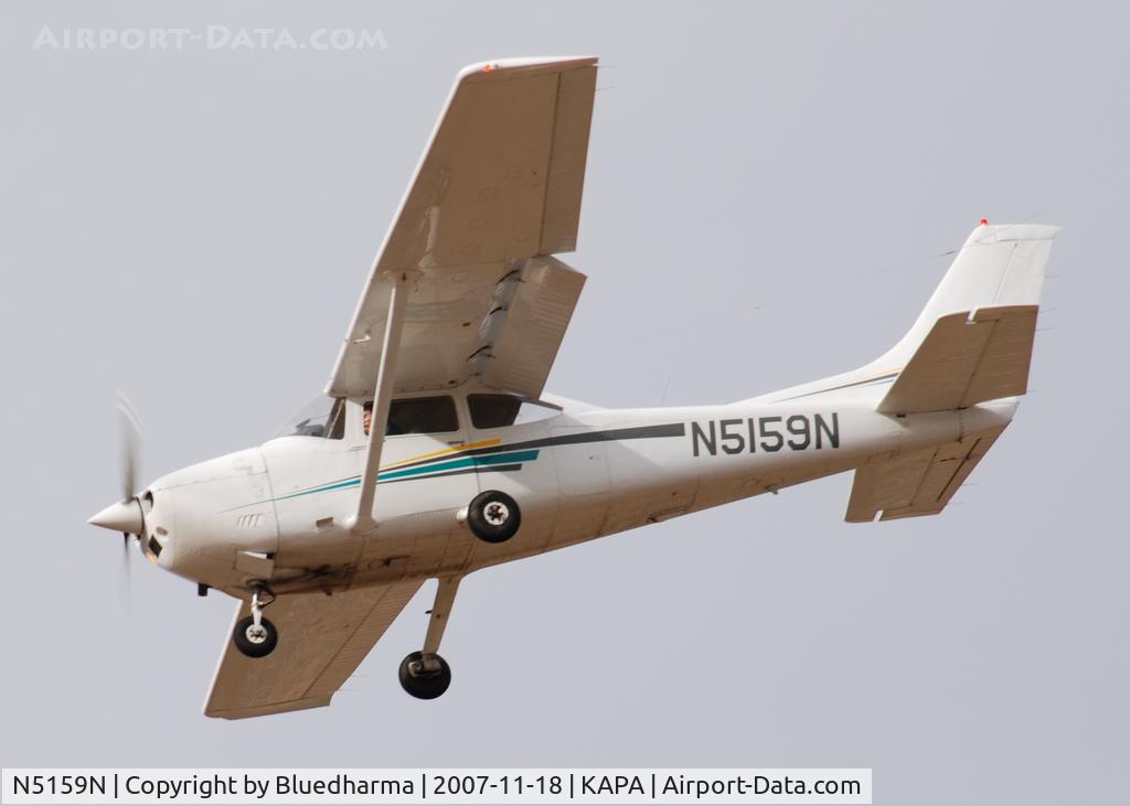 N5159N, 1980 Cessna 182Q Skylane C/N 18267550, Approach to 17L