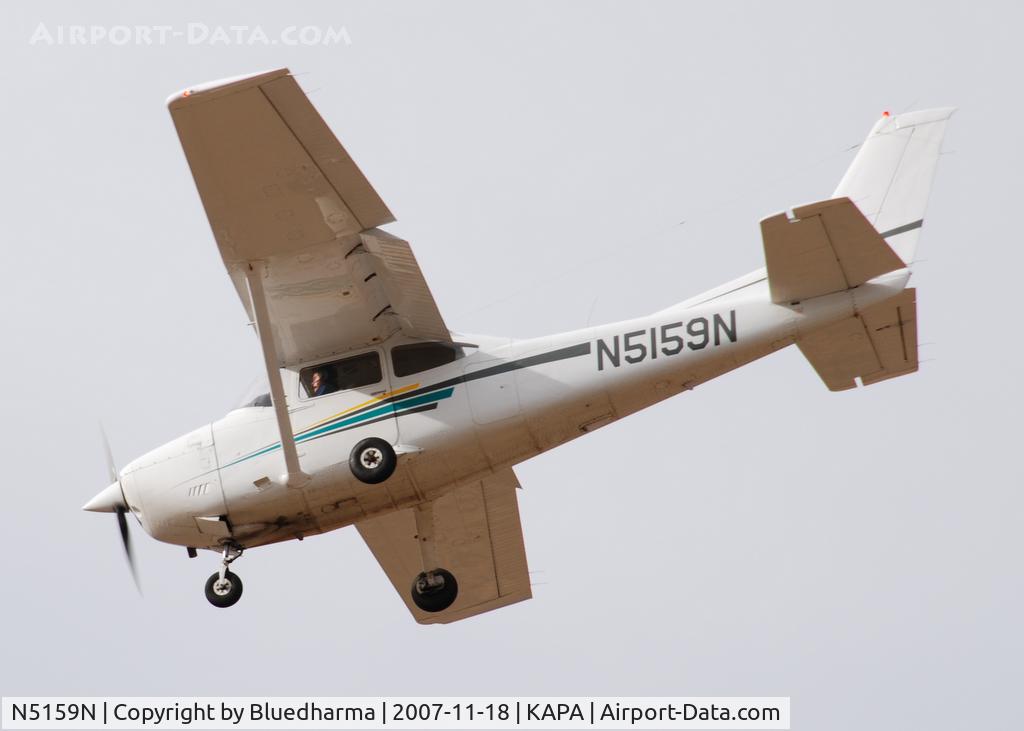 N5159N, 1980 Cessna 182Q Skylane C/N 18267550, Approach to 17L