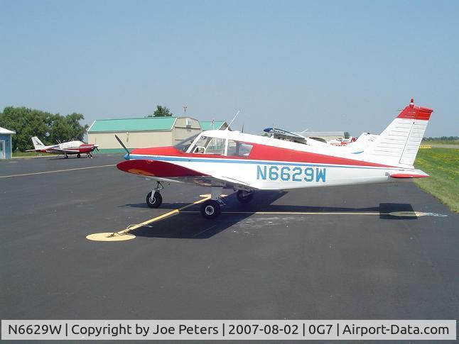 N6629W, 1965 Piper PA-28-140 Cherokee C/N 28-20726, Picture of plane I flew to Seneca Falls, NY.