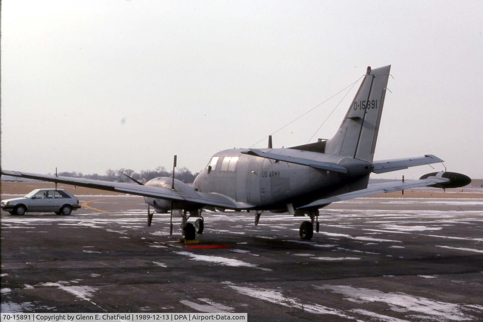 70-15891, 1971 Beech 65-A90-1 C/N LM-125, RU-21H 70-15891 when still active Army