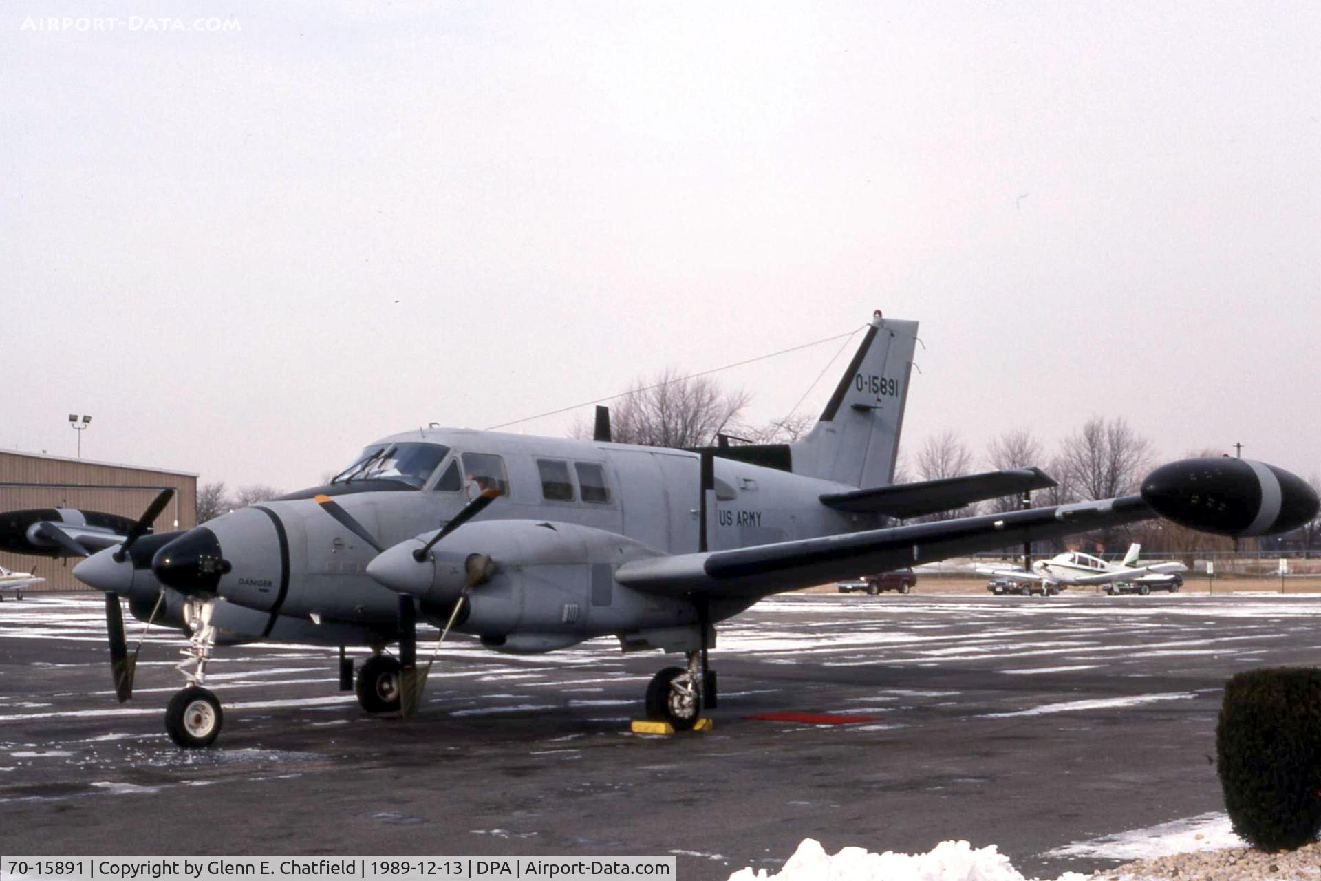 70-15891, 1971 Beech 65-A90-1 C/N LM-125, RU-21H 70-15891 when still active Army