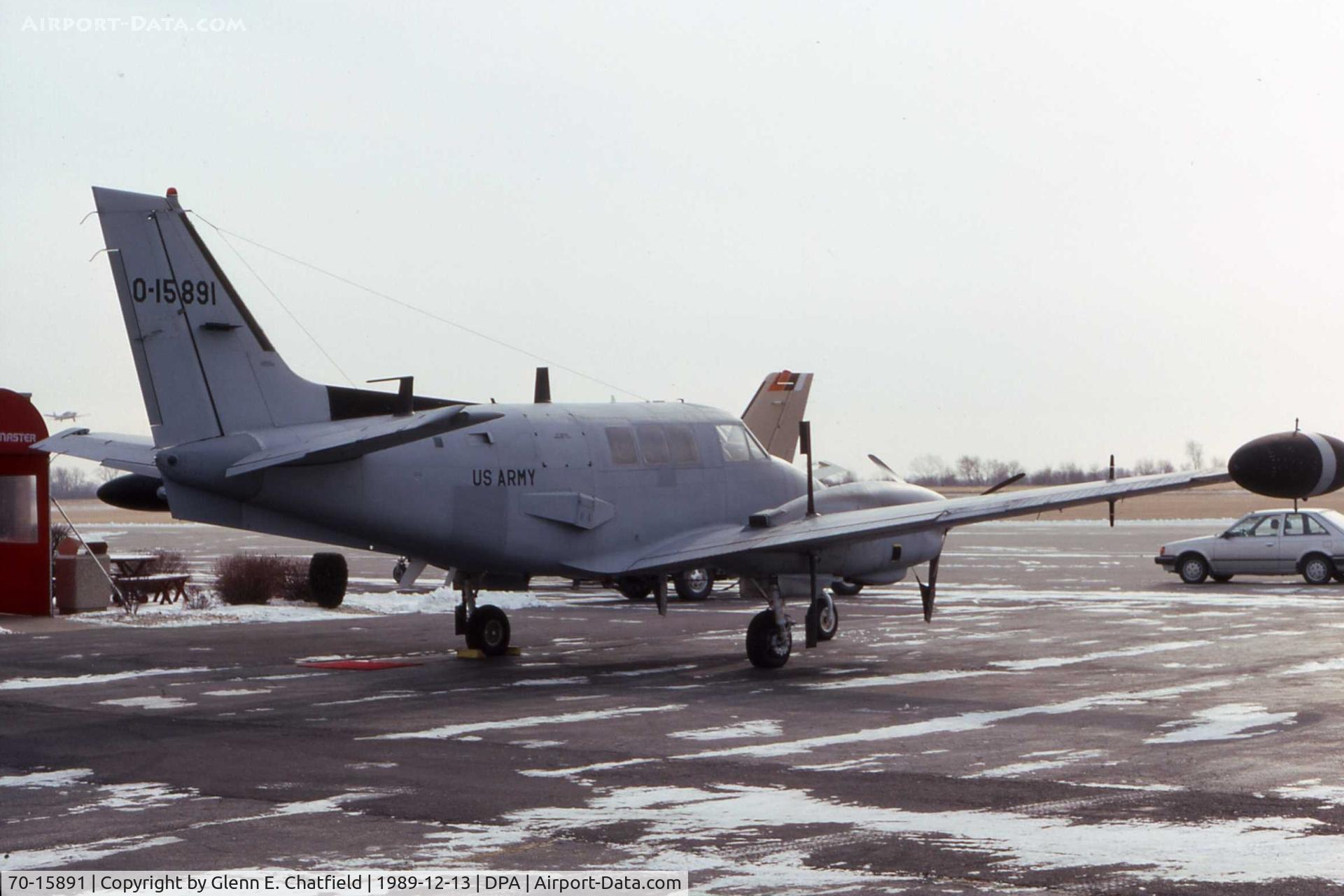 70-15891, 1971 Beech 65-A90-1 C/N LM-125, RU-21H 70-15891 when still active Army