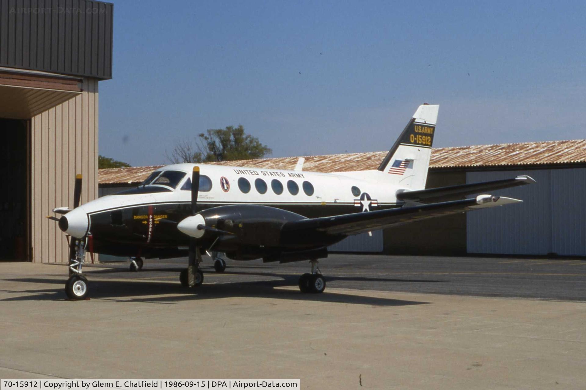 70-15912, 1971 Beech U-21G Ute C/N B-99, U-21F 70-15912 when still active Army