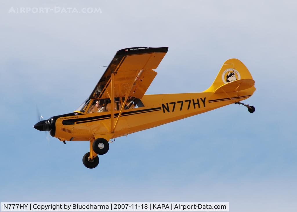 N777HY, 2007 Aviat A-1B Husky C/N 2387, Huskie on final approach to 17L