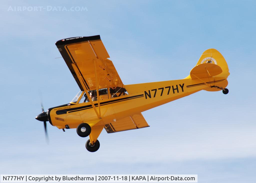 N777HY, 2007 Aviat A-1B Husky C/N 2387, Final approach to 17L