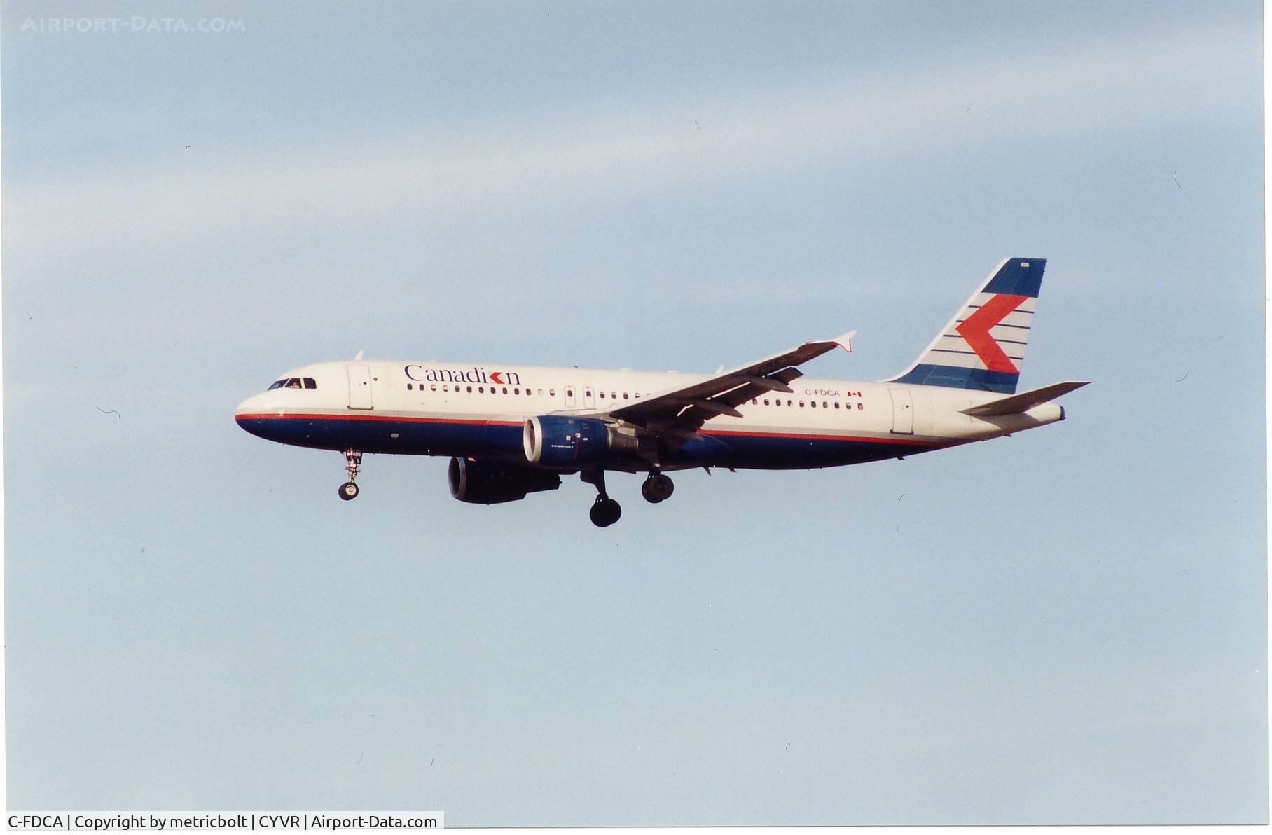 C-FDCA, 1991 Airbus A320-211 C/N 232, Operating for Canadian Airlines in Feb.2001