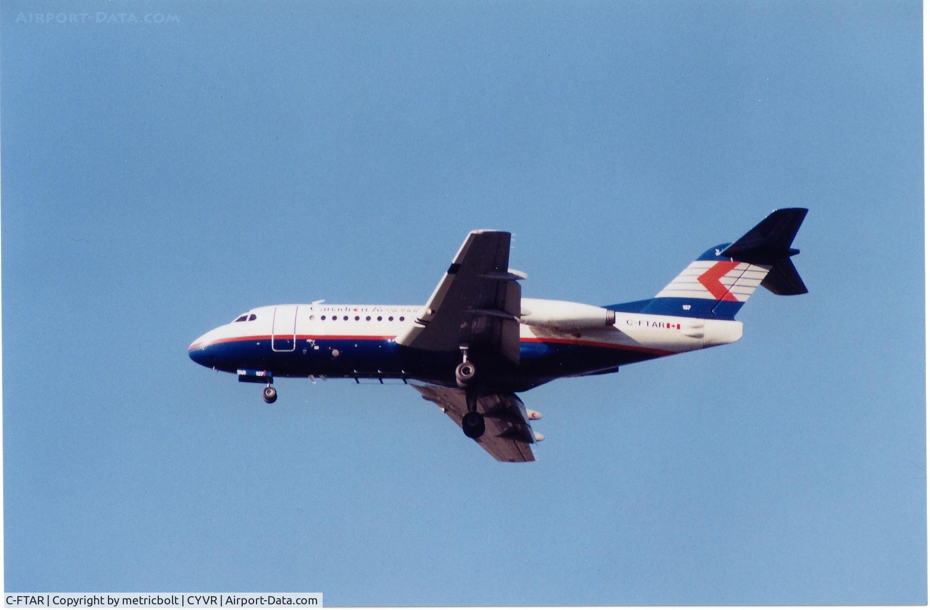 C-FTAR, 1972 Fokker F.28-1000 Fellowship C/N 11047, Operating for Canadian Airlines