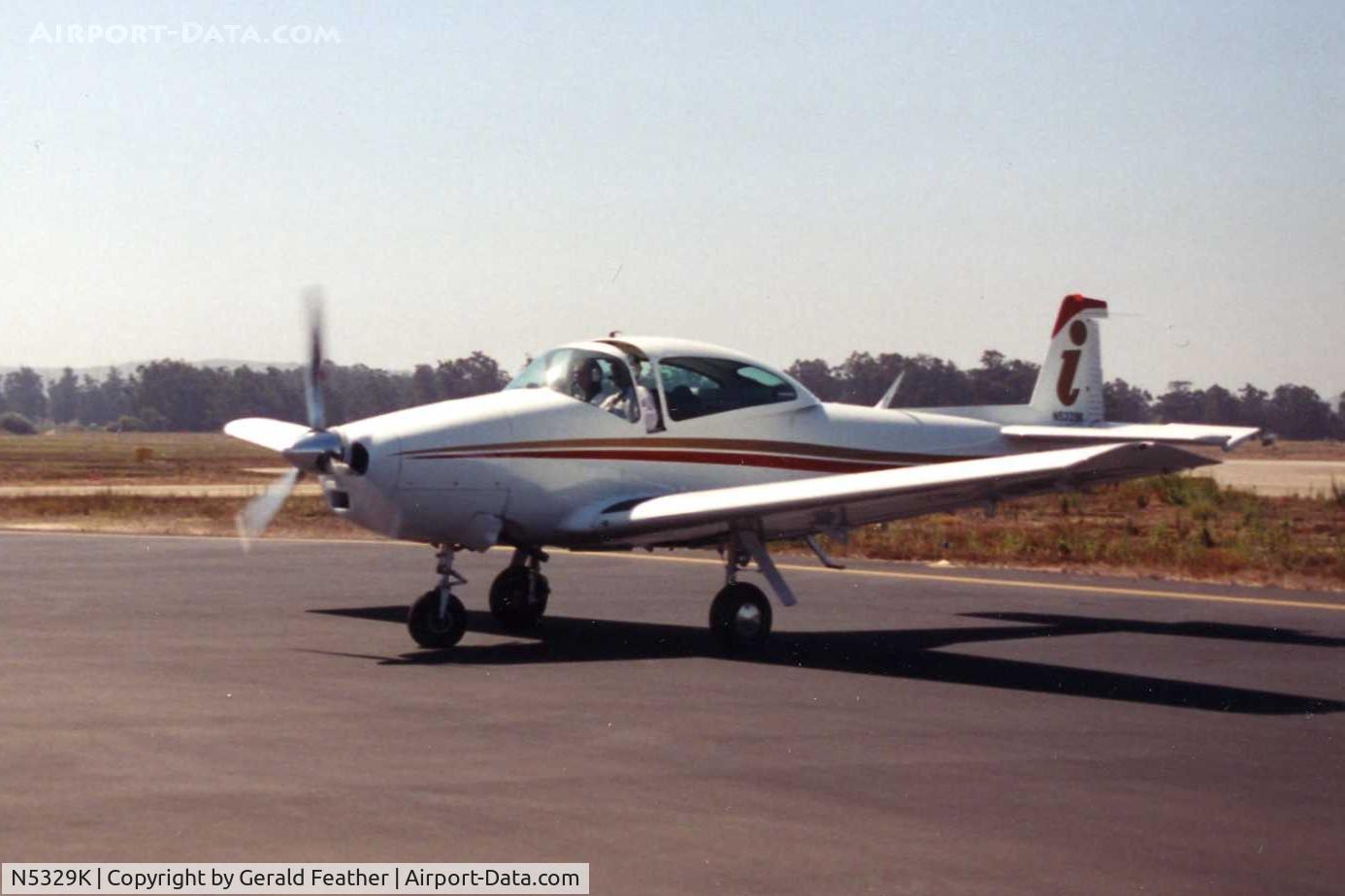 N5329K, 1951 Ryan Navion B C/N NAV-4-2229B, Doing a run-up