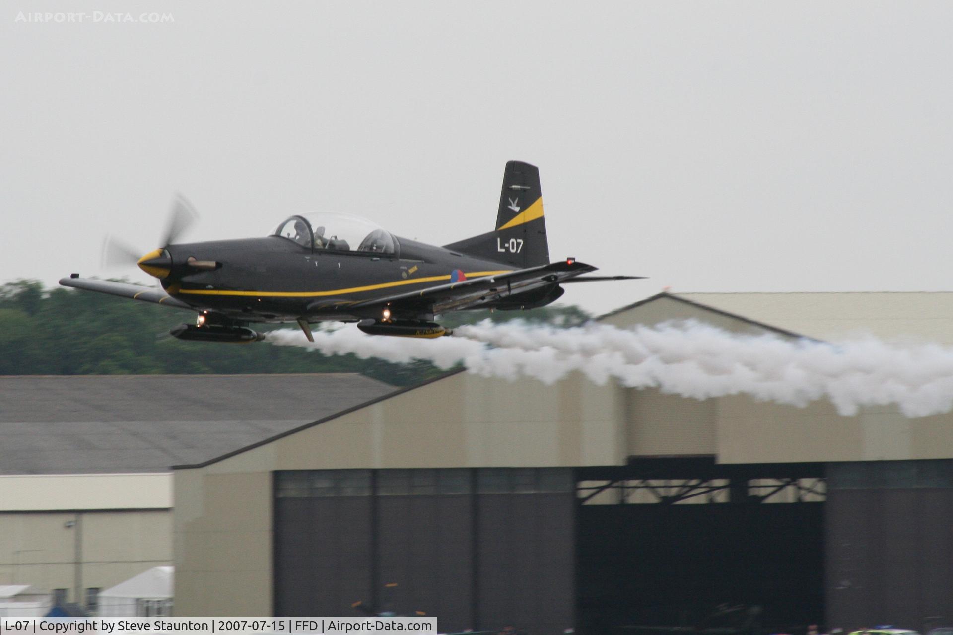 L-07, Pilatus PC-7 Turbo Trainer C/N 544, Royal International Air Tattoo 2007