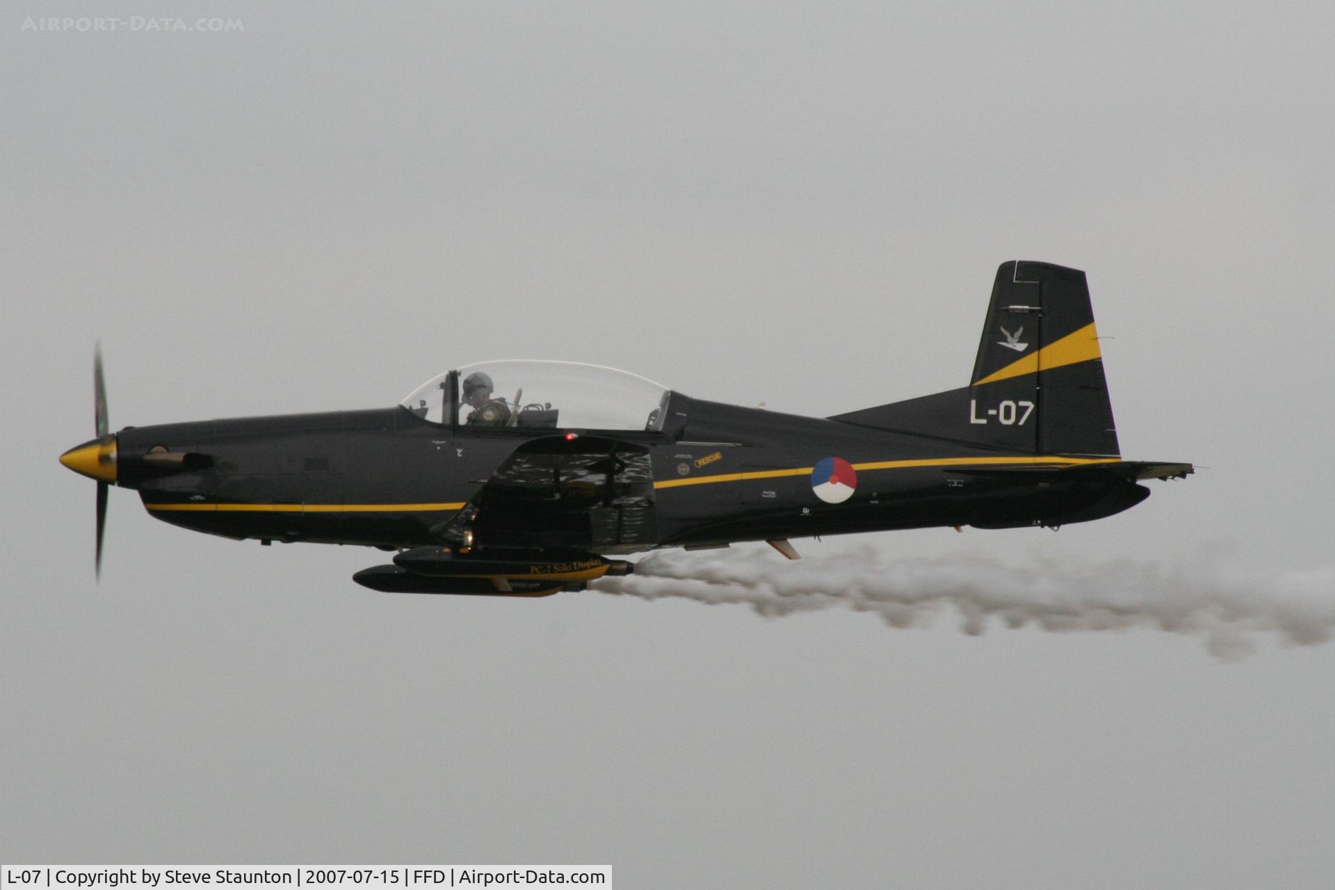 L-07, Pilatus PC-7 Turbo Trainer C/N 544, Royal International Air Tattoo 2007