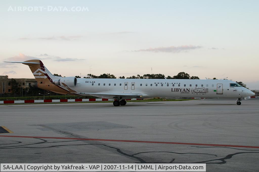5A-LAA, 2007 Bombardier CRJ-900ER (CL-600-2D24) C/N 15120, Libyan Arab CRJ900