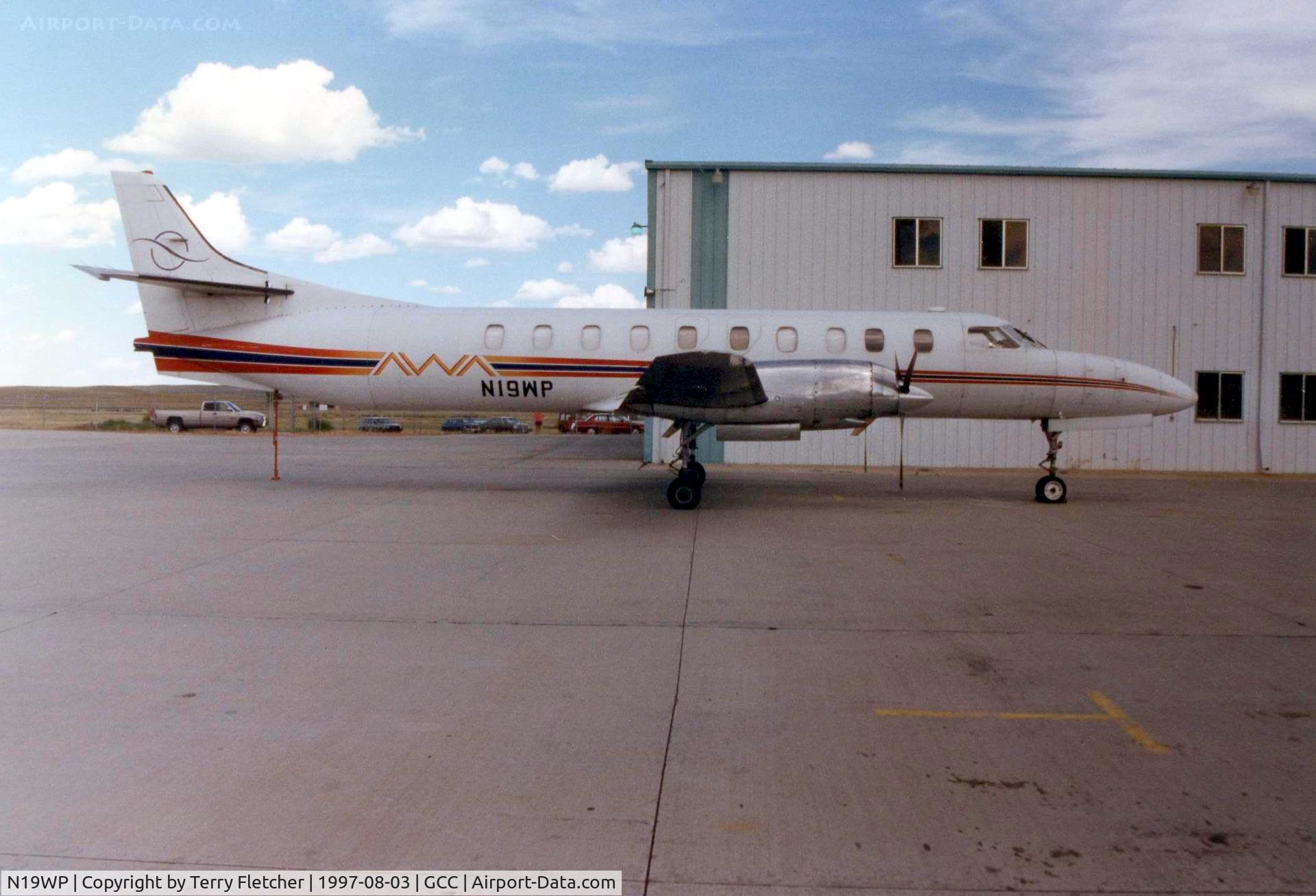 N19WP, 1980 Swearingen SA-226TC Merlin II C/N TC-390, Metro seen at Gillette Wy  - became EC-HCU