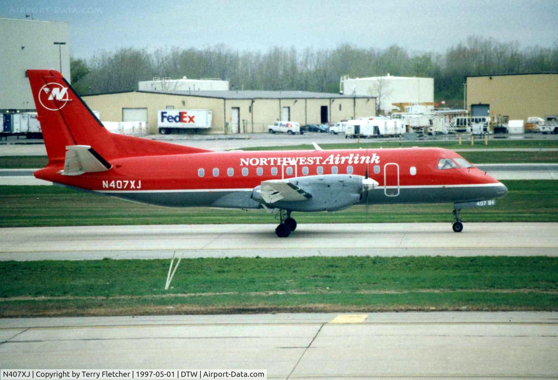 N407XJ, 1996 Saab 340B C/N 340B-407, Workhorse of the NorthWest Airlink fleet