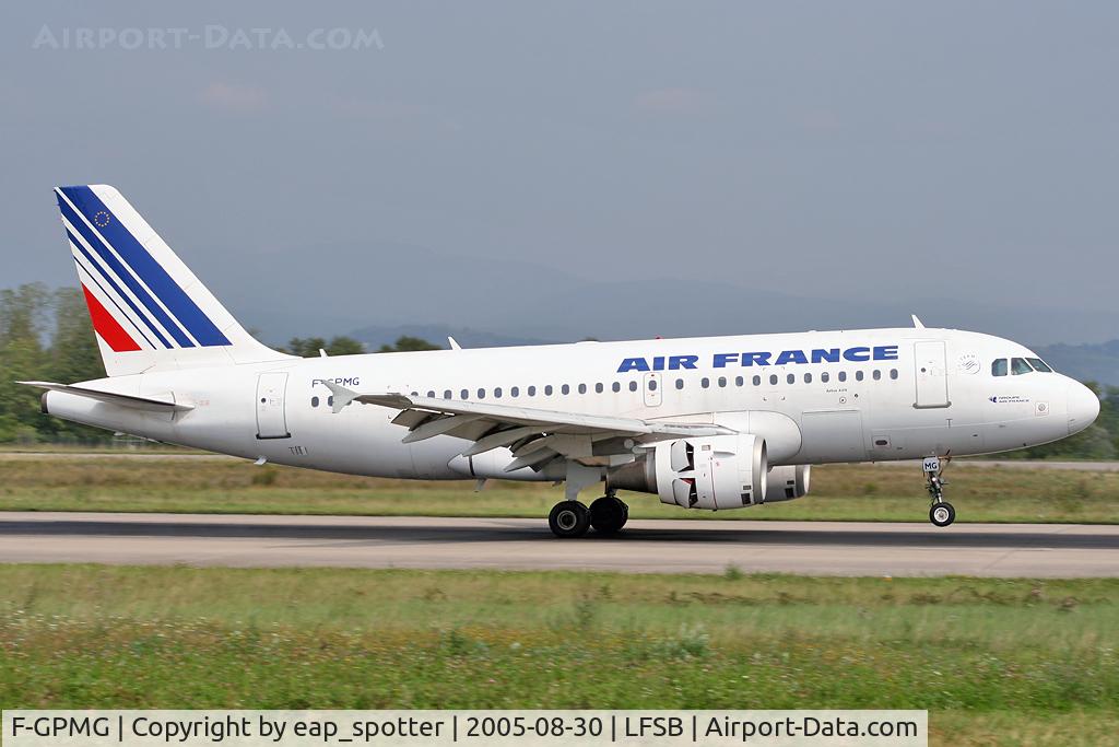 F-GPMG, 1996 Airbus A319-113 C/N 644, arriving from Paris ORY