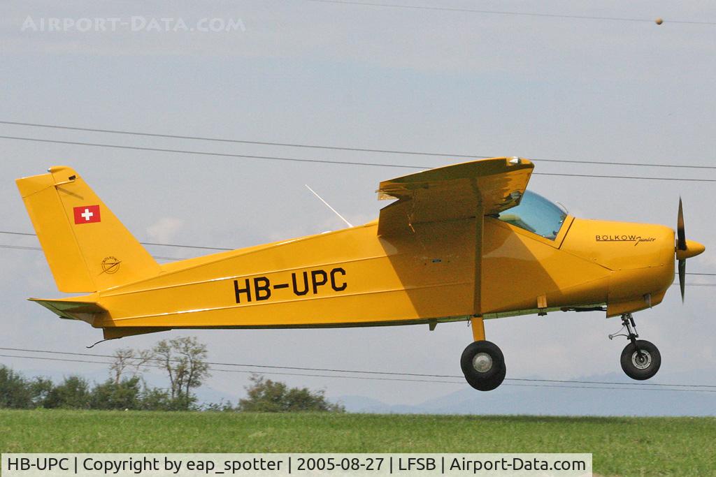 HB-UPC, 1966 Bolkow BO-208C C/N 610, arriving at Schupfart Airfield