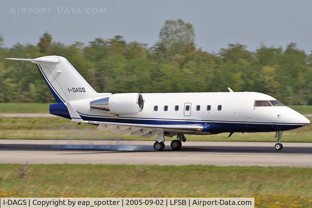I-DAGS, 1991 Canadair Challenger 601-3A (CL-600-2B16) C/N 5085, landing on rwy 16