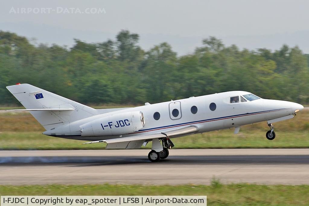 I-FJDC, 1983 Dassault Falcon 10 C/N 203, landing on rwy 16