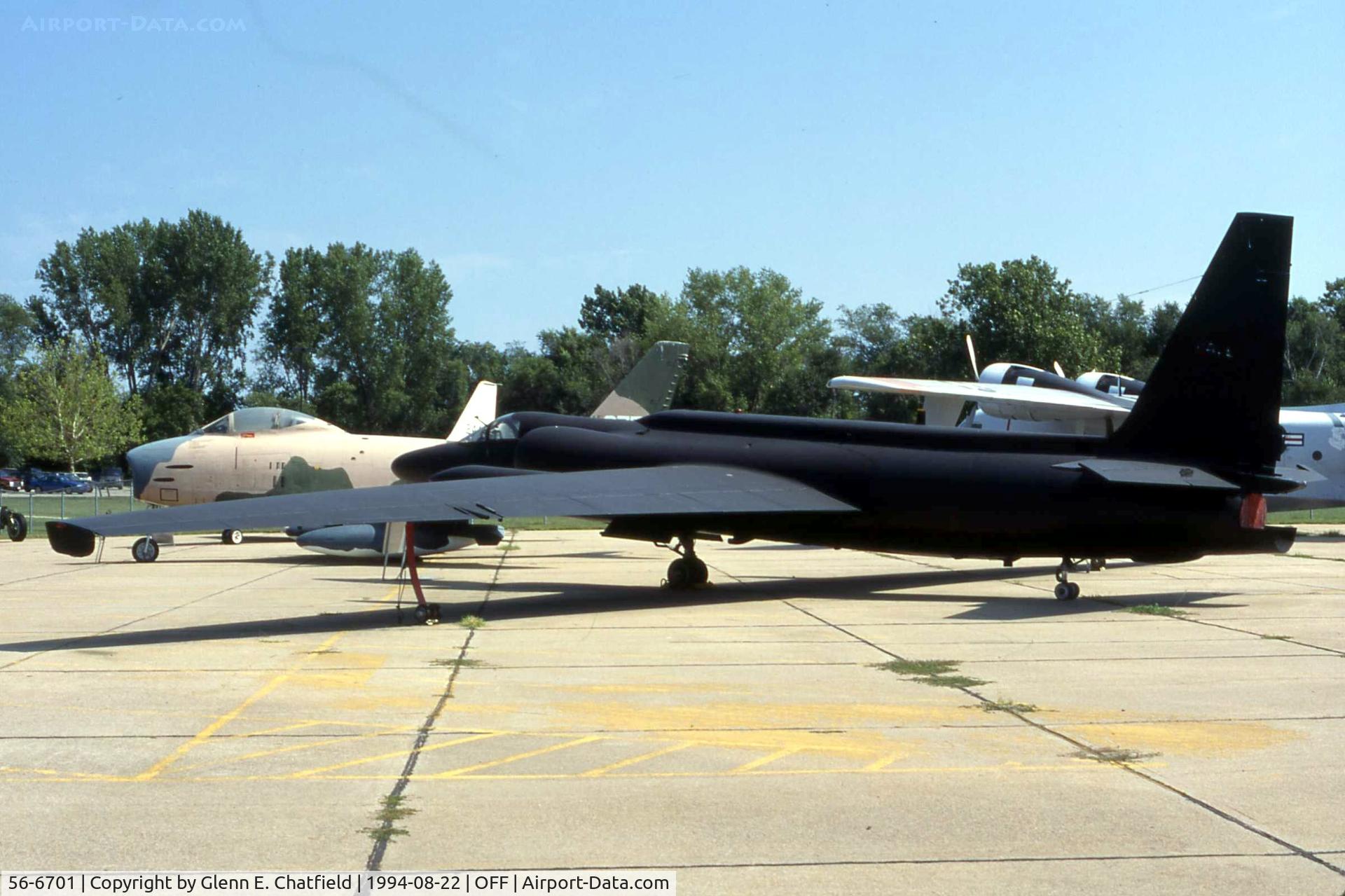 56-6701, 1956 Lockheed U-2B C/N 368, U-2B at the old Strategic Air Command Museum