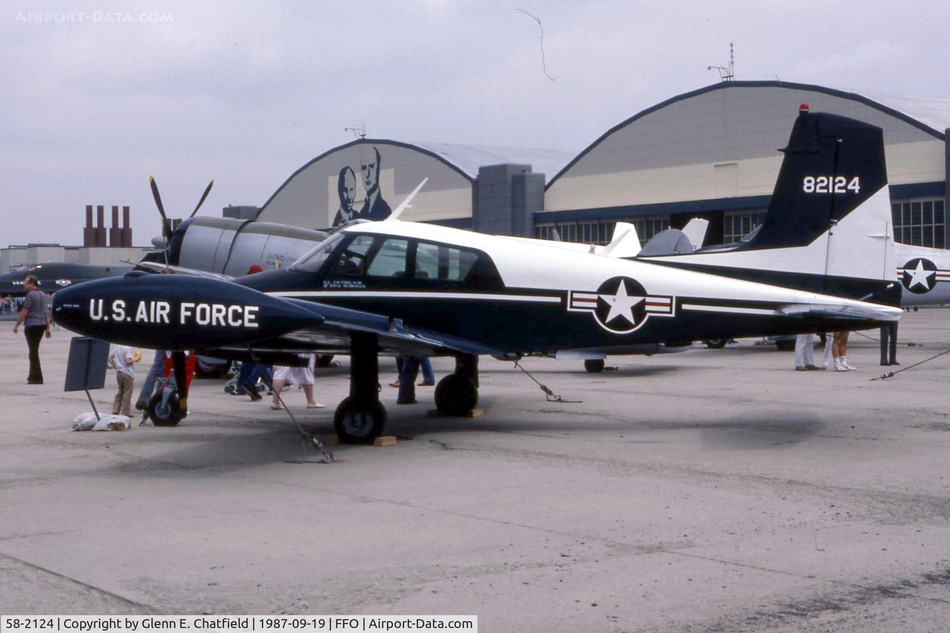 58-2124, 1958 Cessna U-3A Blue Canoe (310A) C/N 38098, U-3A at the National Museum of the U.S. Air Force