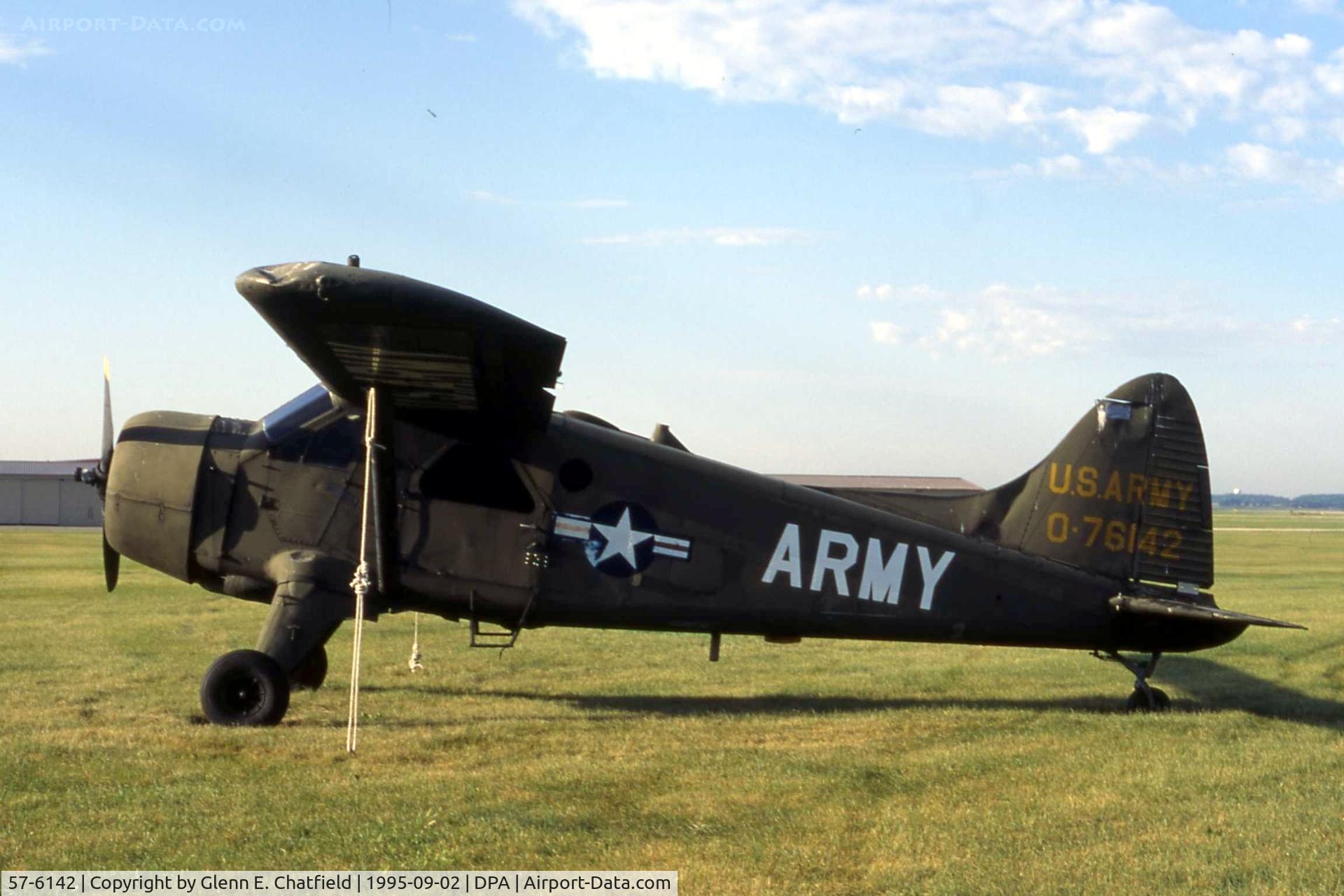 57-6142, 1957 De Havilland Canada U-6A Beaver C/N 1226, U-6A Beaver.  Now at Campbell River, BC being rebuilt.