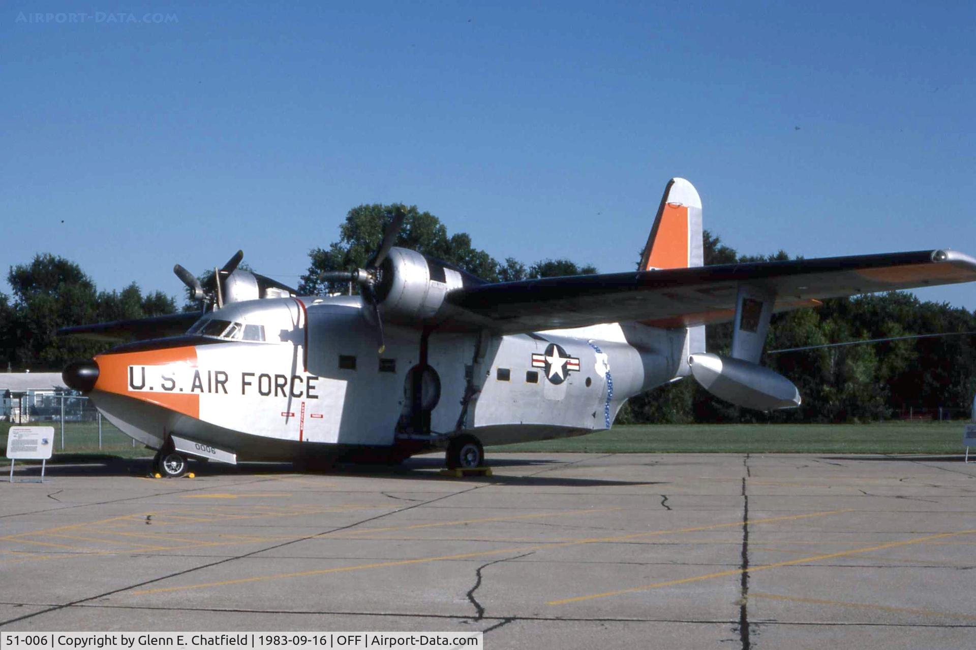 51-006, 1951 Grumman HU-16B Albatross C/N G-79, HU-16A at the old Strategic Air Command Museum