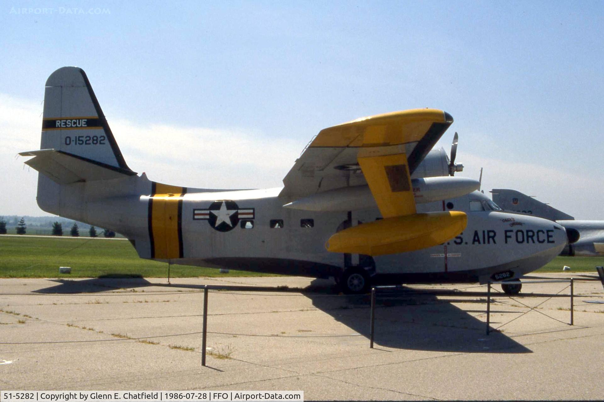 51-5282, 1951 Grumman HU-16B Albatross C/N G-163, HU-16B at the National Museum of the U.S. Air Force. Held world altitude record for amphibians of 32,883 feet.