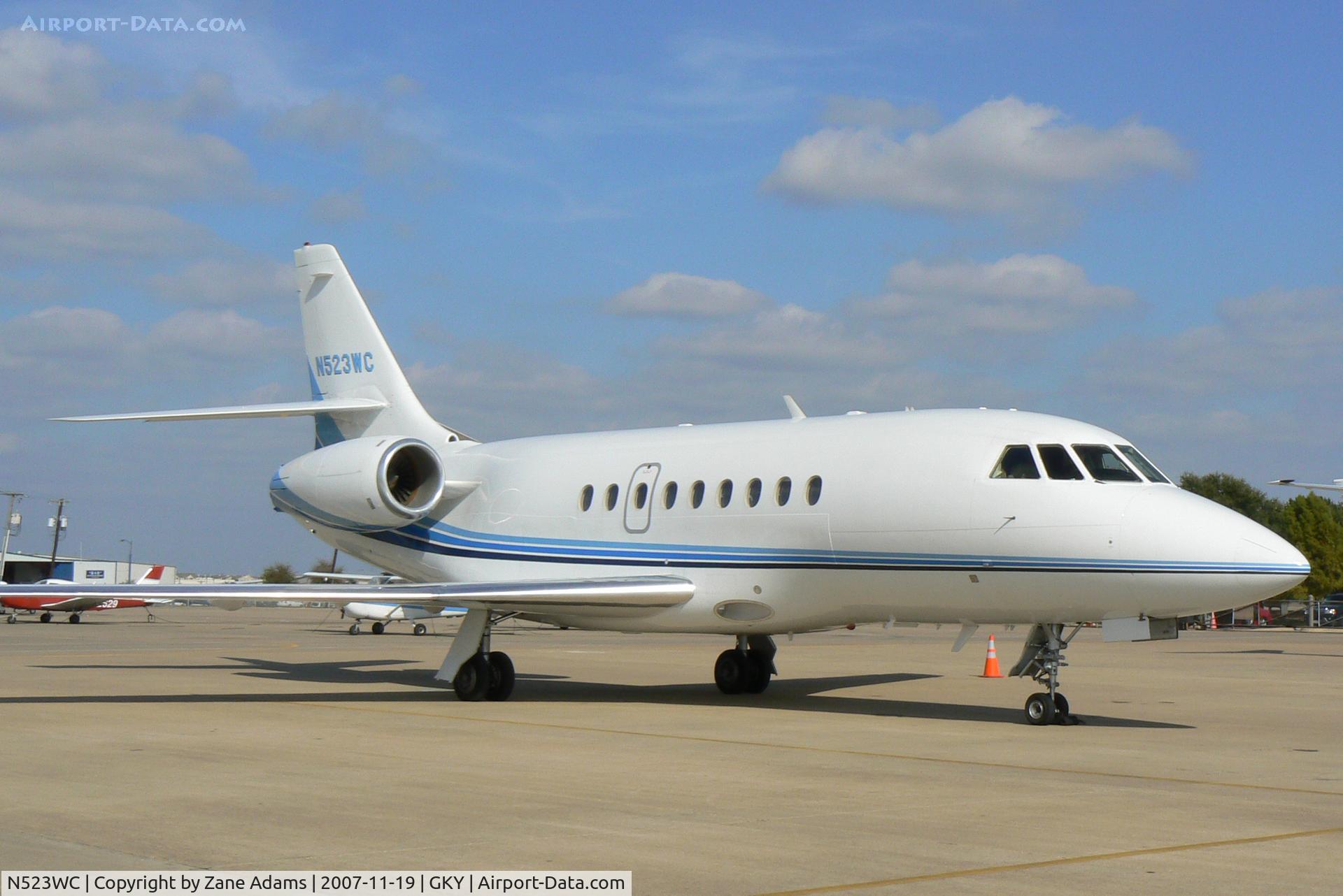 N523WC, 2003 Dassault Falcon 2000 C/N 212, On the ramp at Arlington Municipal
