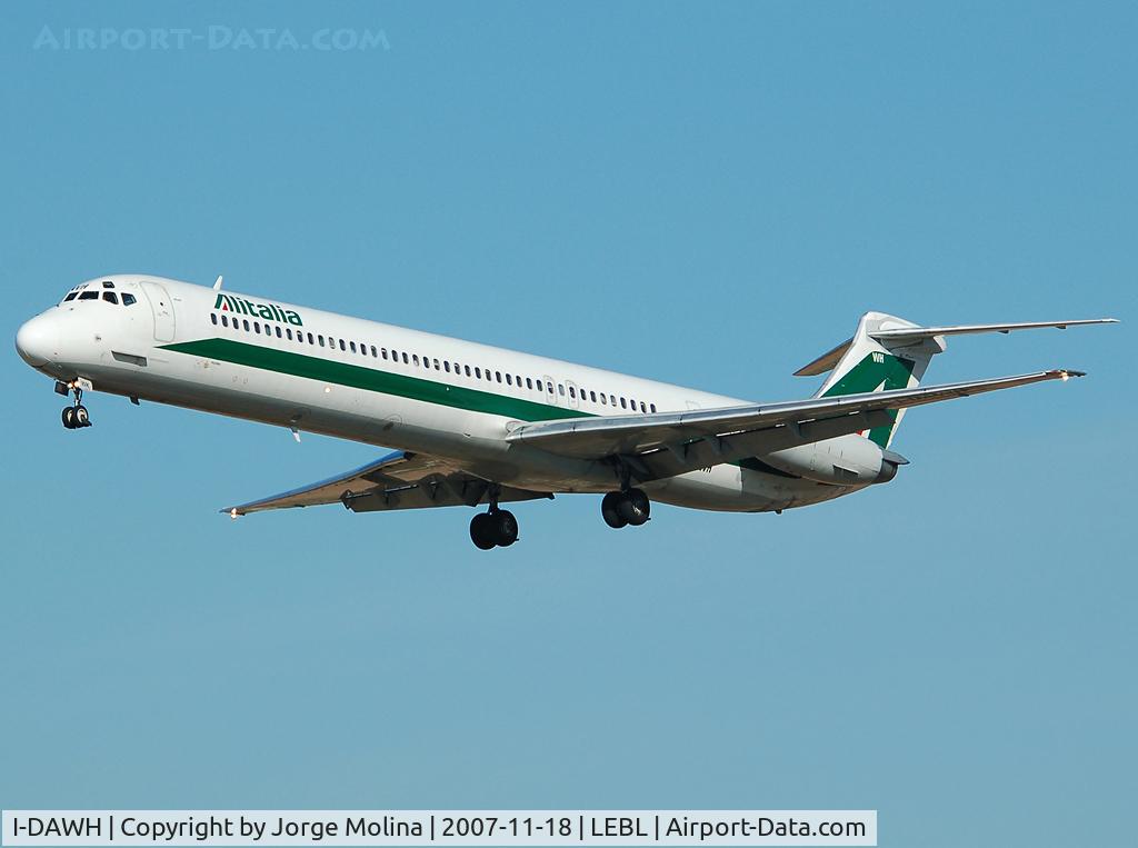 I-DAWH, 1984 McDonnell Douglas MD-82 (DC-9-82) C/N 49202/1170, Alitalia new livery...