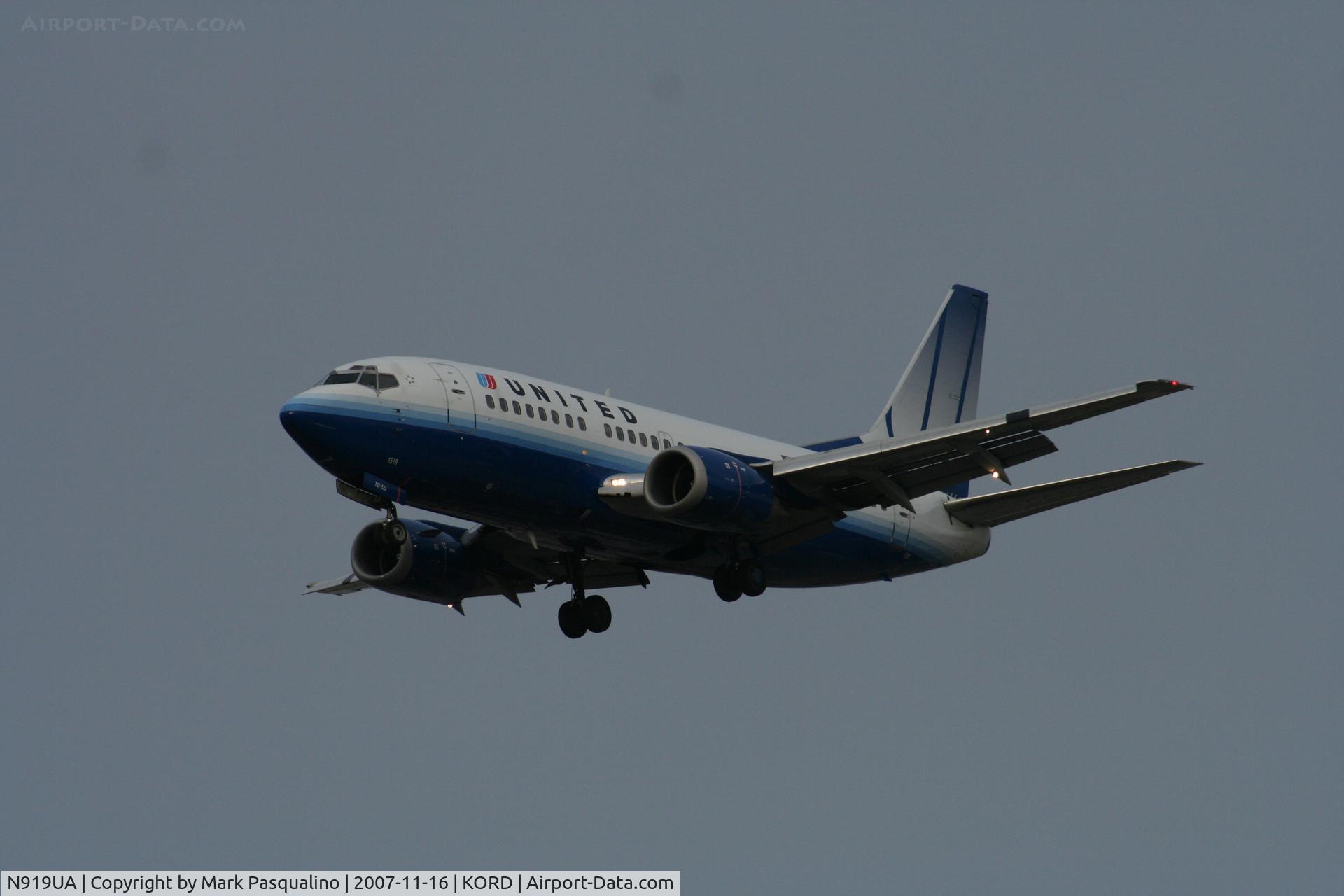 N919UA, 1991 Boeing 737-522 C/N 25386, Boeing 737-500