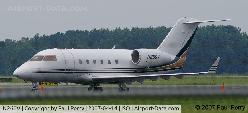 N260V, 1981 Canadair Challenger 600 (CL-600-1A11) C/N 1022, Hanging out on the ramp in Kinston