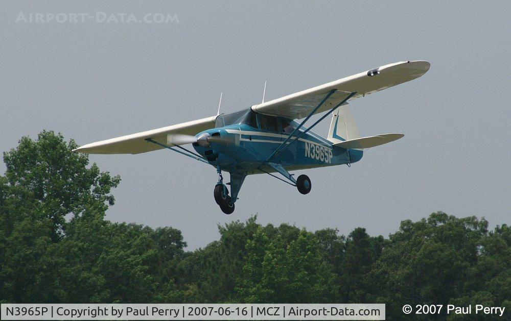 N3965P, 1956 Piper PA-22-150 C/N 22-3645, Wing wag on take-off