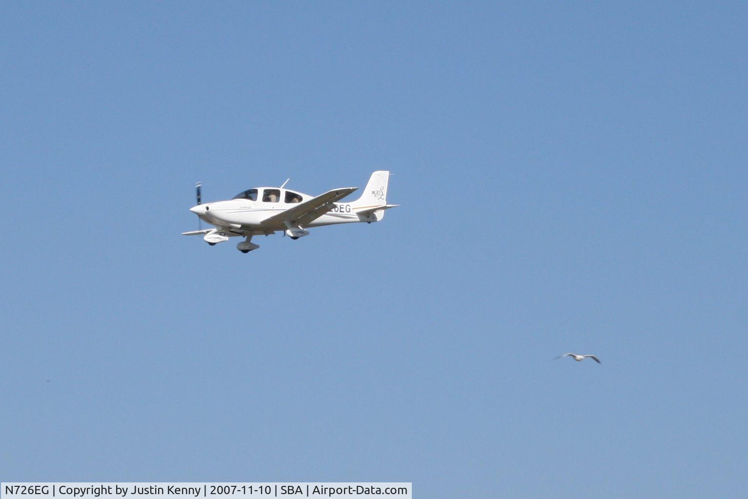 N726EG, 2004 Cirrus SR20 C/N 1442, N726EG Landing at SBA.