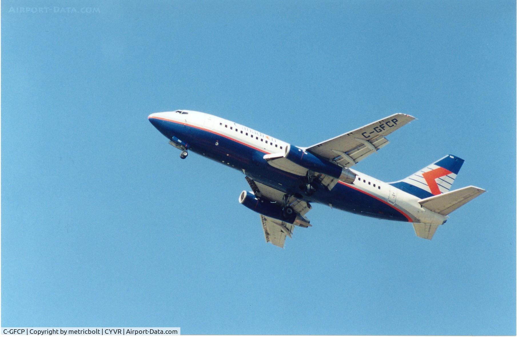 C-GFCP, 1982 Boeing 737-217 C/N 22659, Wearing full Canadian Airlines livery,late 90s.