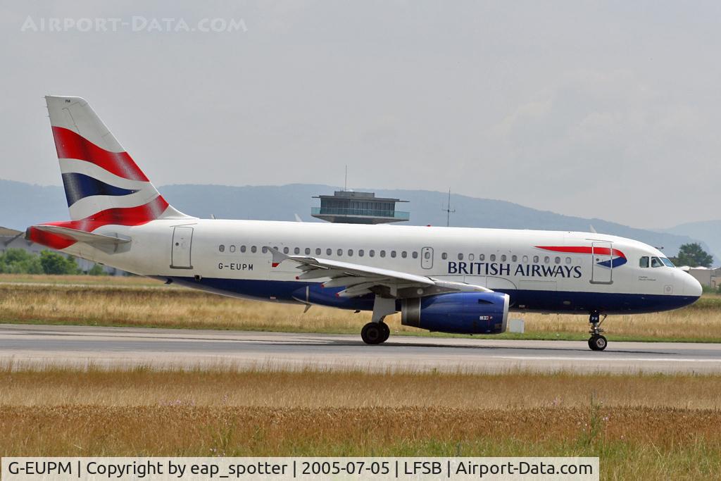 G-EUPM, 2000 Airbus A319-131 C/N 1258, liningup at holdingpoint Hotel