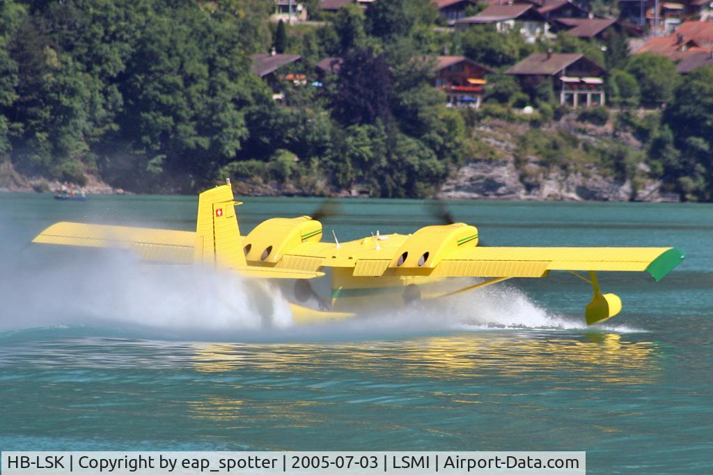 HB-LSK, 1976 STOL Aircraft UC-1 Twin Bee C/N 018, STOL AIRCRAFT CORP. UC-1 full take-off power