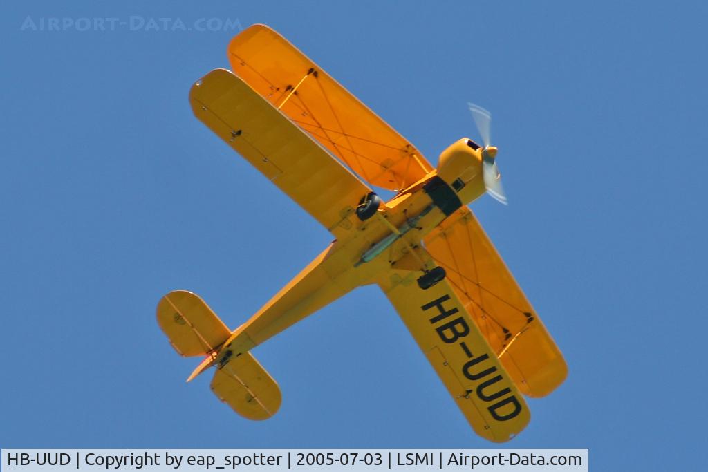 HB-UUD, 1937 Bucker Bu-131APM Jungmann C/N 16, Overflying Lake of Brienz