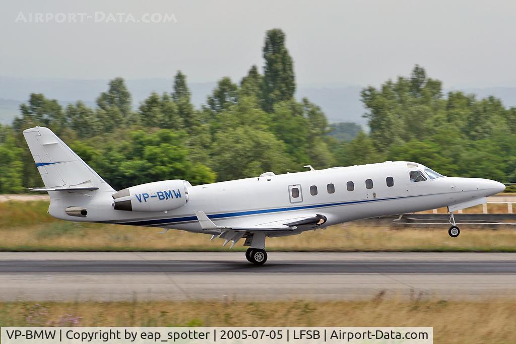 VP-BMW, Gulfstream Aerospace G100 C/N 146, landing on rwy 16