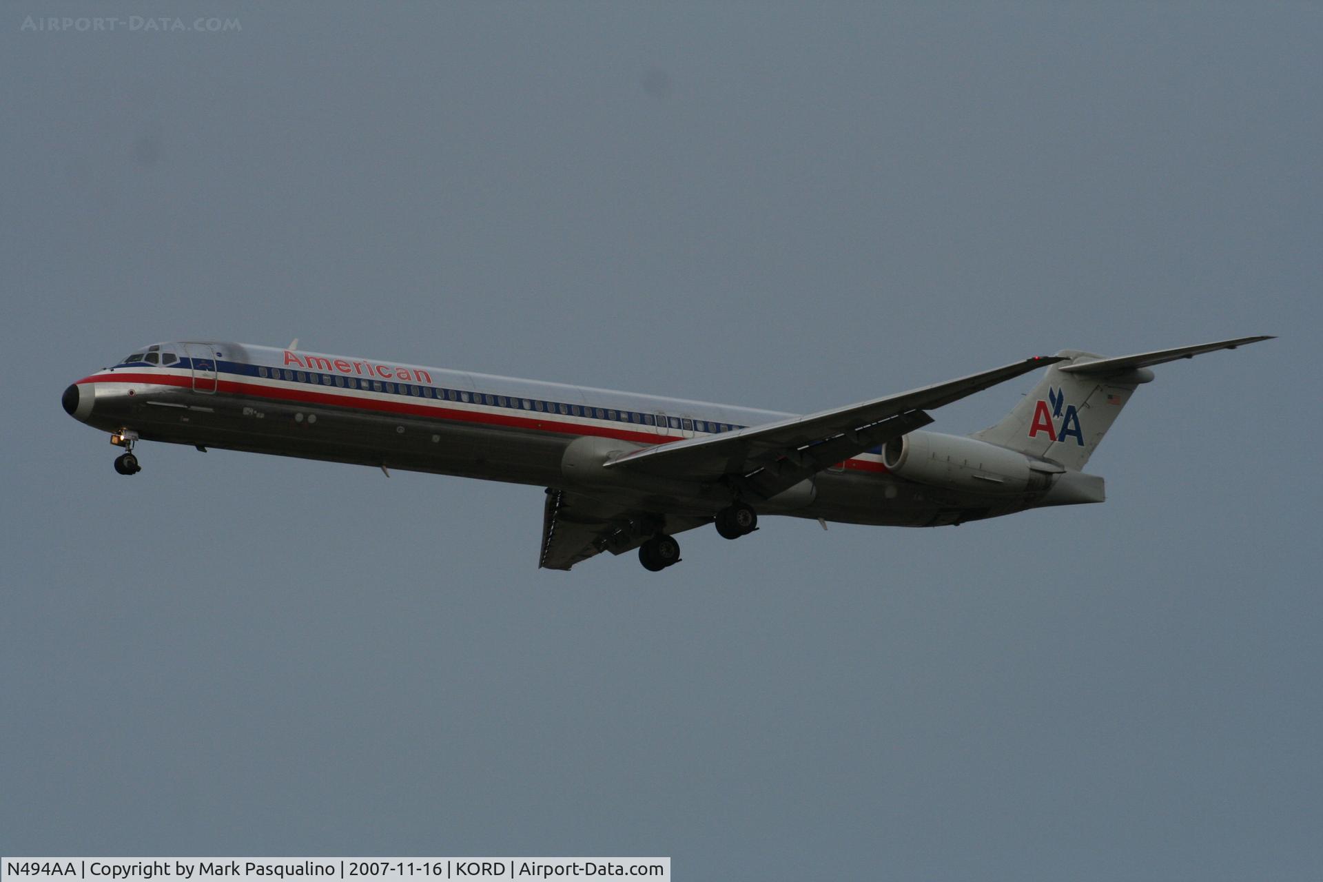 N494AA, 1989 McDonnell Douglas MD-82 (DC-9-82) C/N 49732, MD-82
