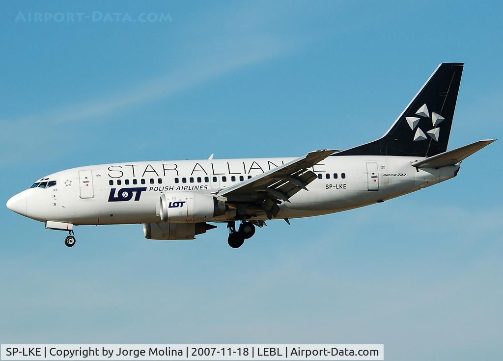SP-LKE, 1993 Boeing 737-55D C/N 27130, 
