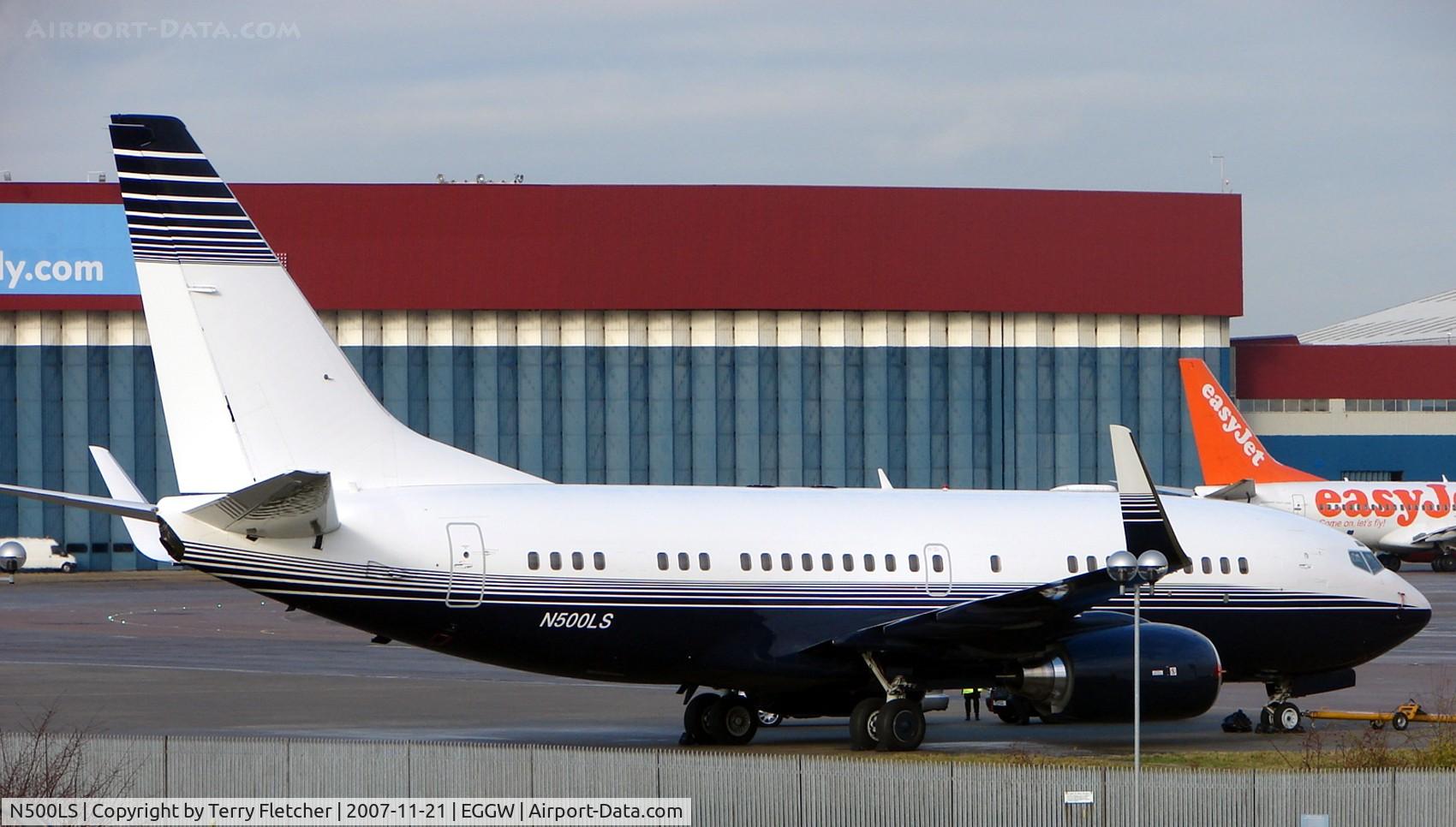N500LS, 1999 Boeing 737-73T C/N 29054, Executive B737 at Luton