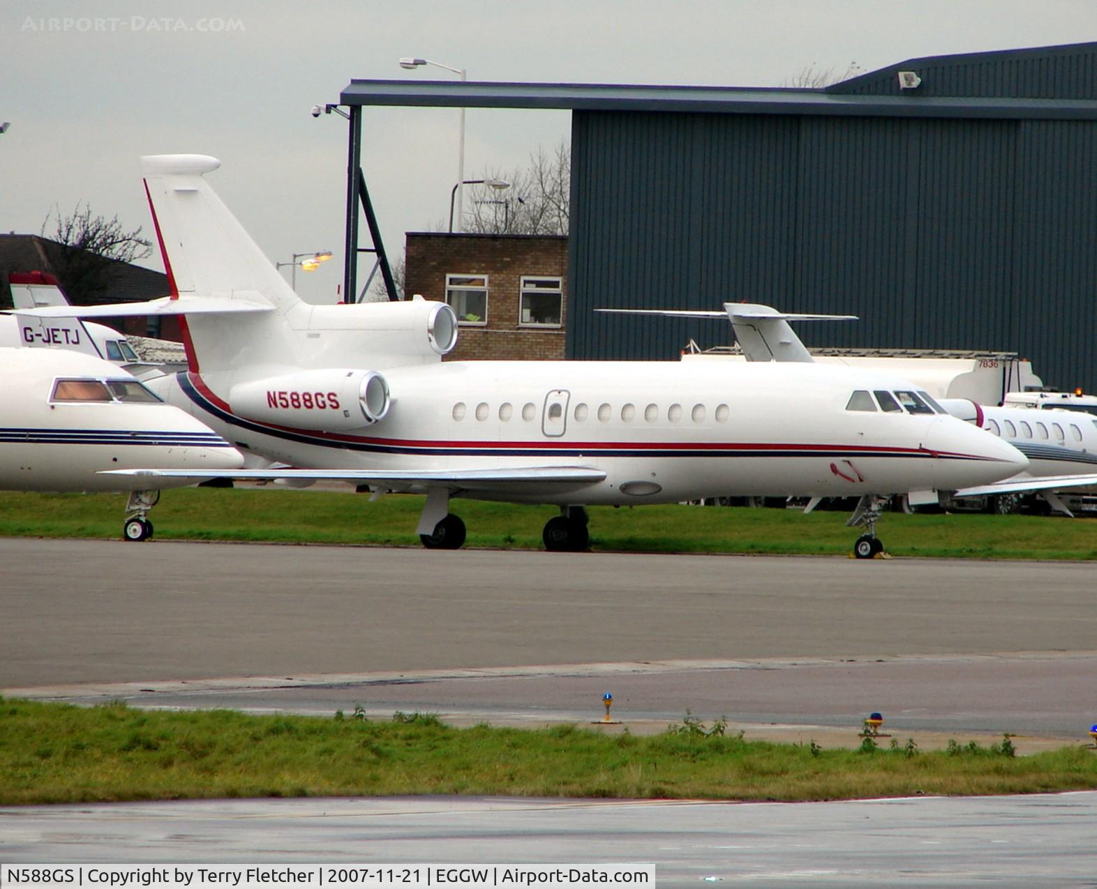 N588GS, 2002 Dassault Falcon 900EX C/N 104, Falco 900 EX at Luton