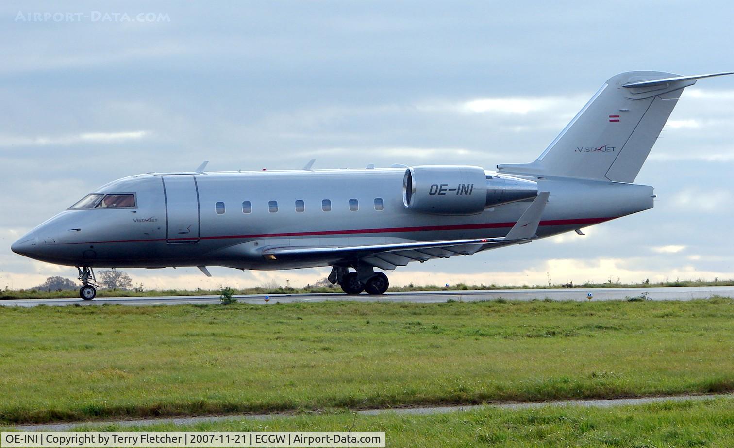OE-INI, Canadair Challenger 604 (CL-600-2B16) C/N 5595, Austrian Challenger at Luton