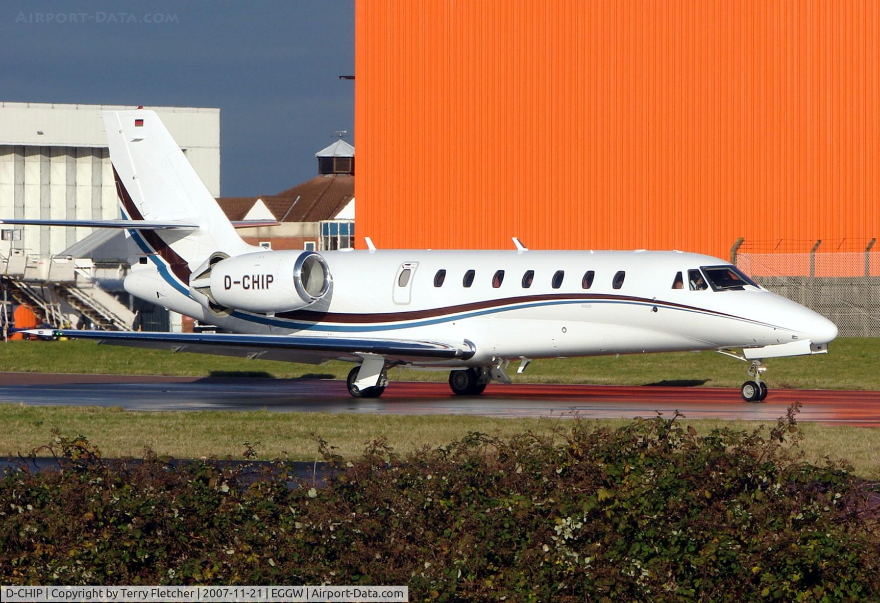 D-CHIP, 2007 Cessna 680 Citation Sovereign C/N 680-0156, New Sovereign at Luton