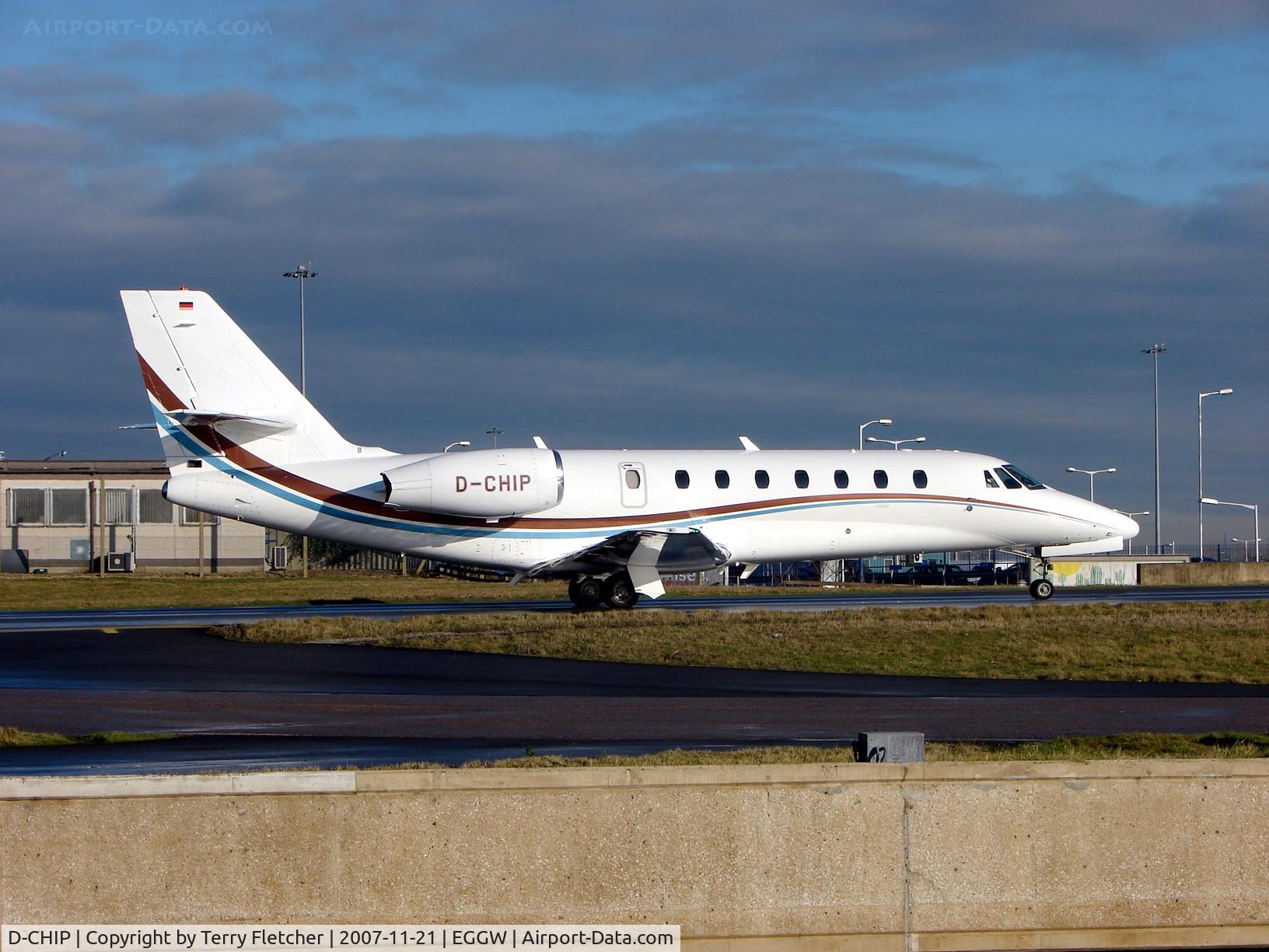 D-CHIP, 2007 Cessna 680 Citation Sovereign C/N 680-0156, New Sovereign at Luton