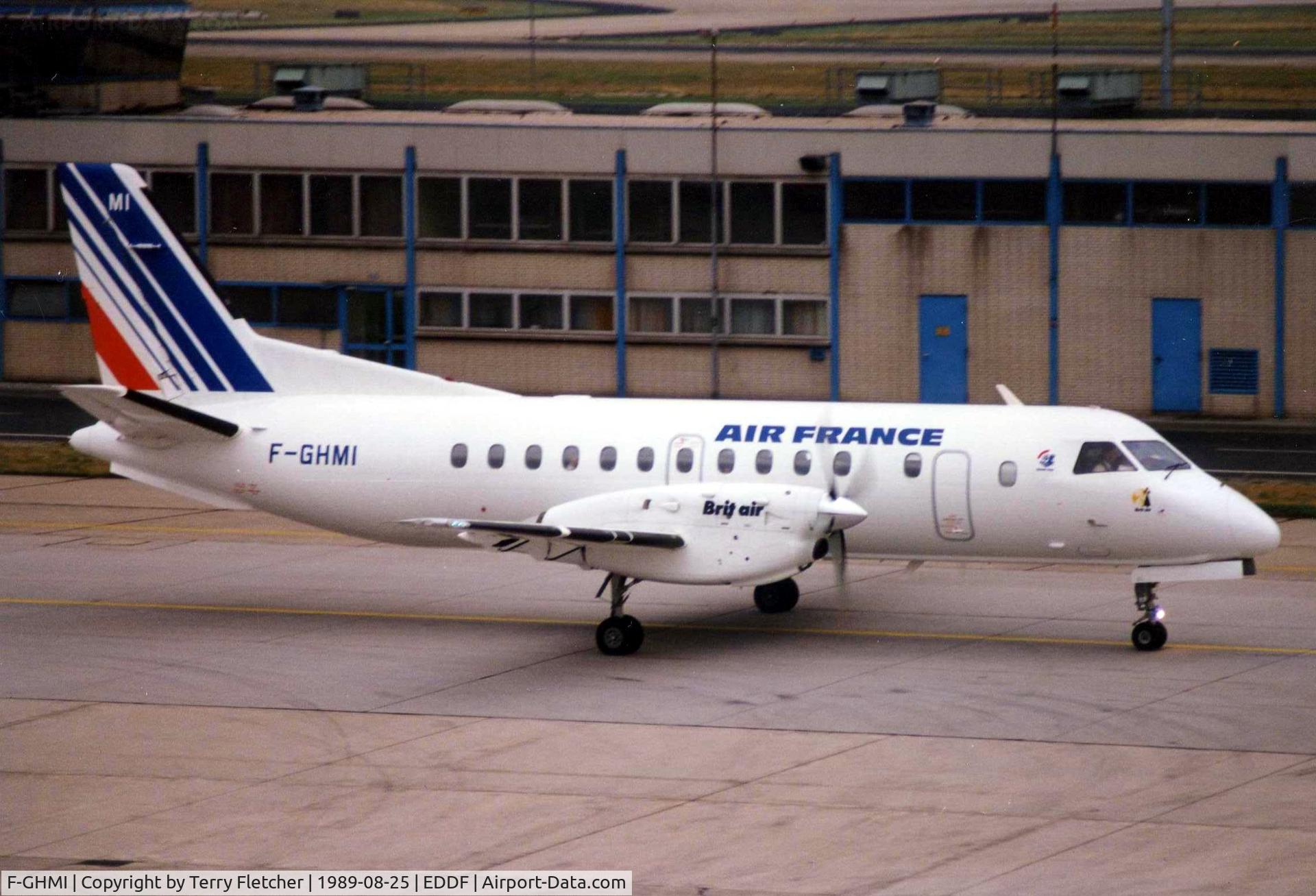 F-GHMI, 1989 Saab SF340A C/N 340A-153, Brit Air SF340 operating for Air france at Franfurt , Germany