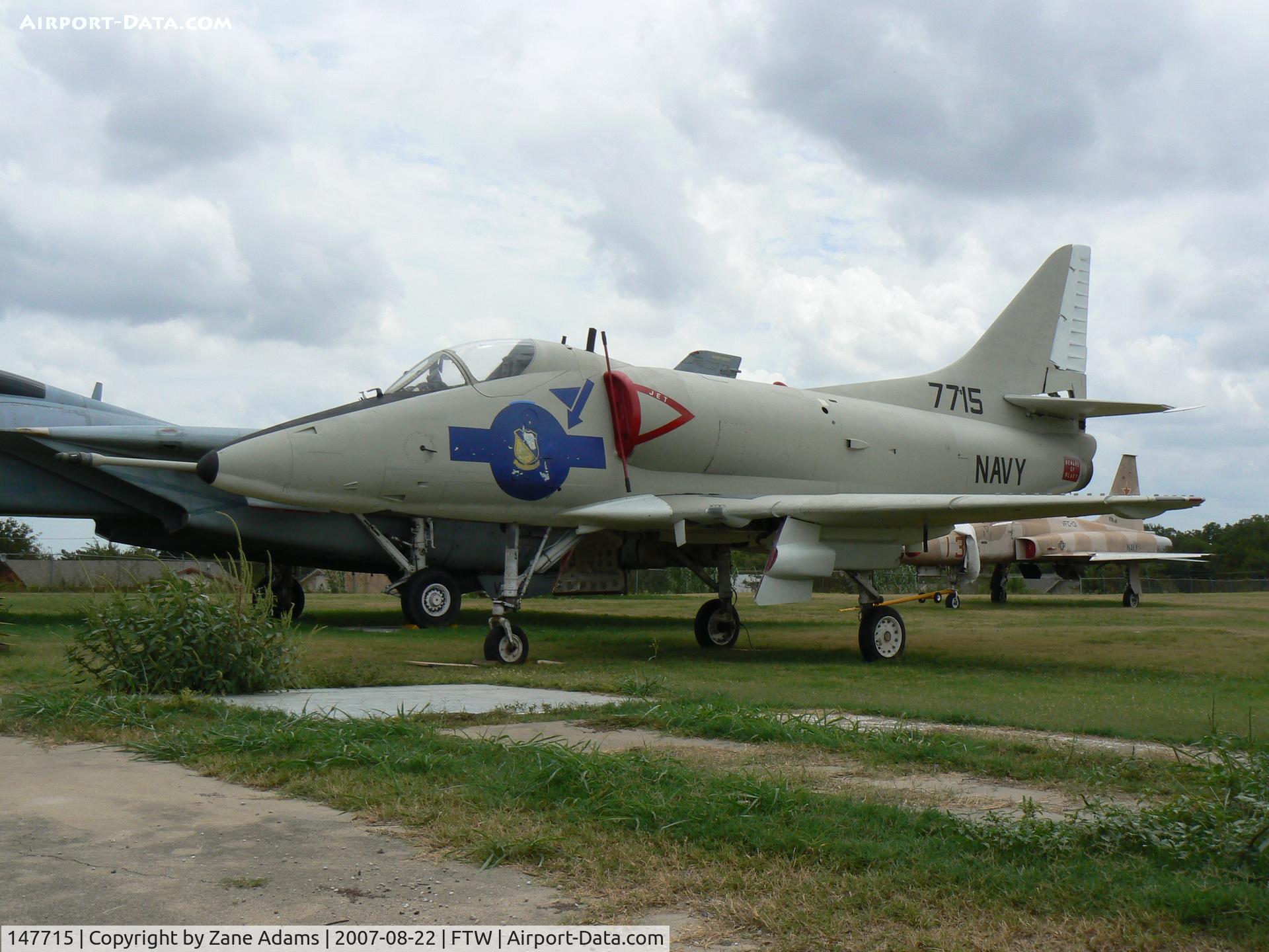147715, 1960 Douglas A-4L Skyhawk C/N 12479, On Display at Veteran's Memorial Air Park - OV-10 Bronco Assn.