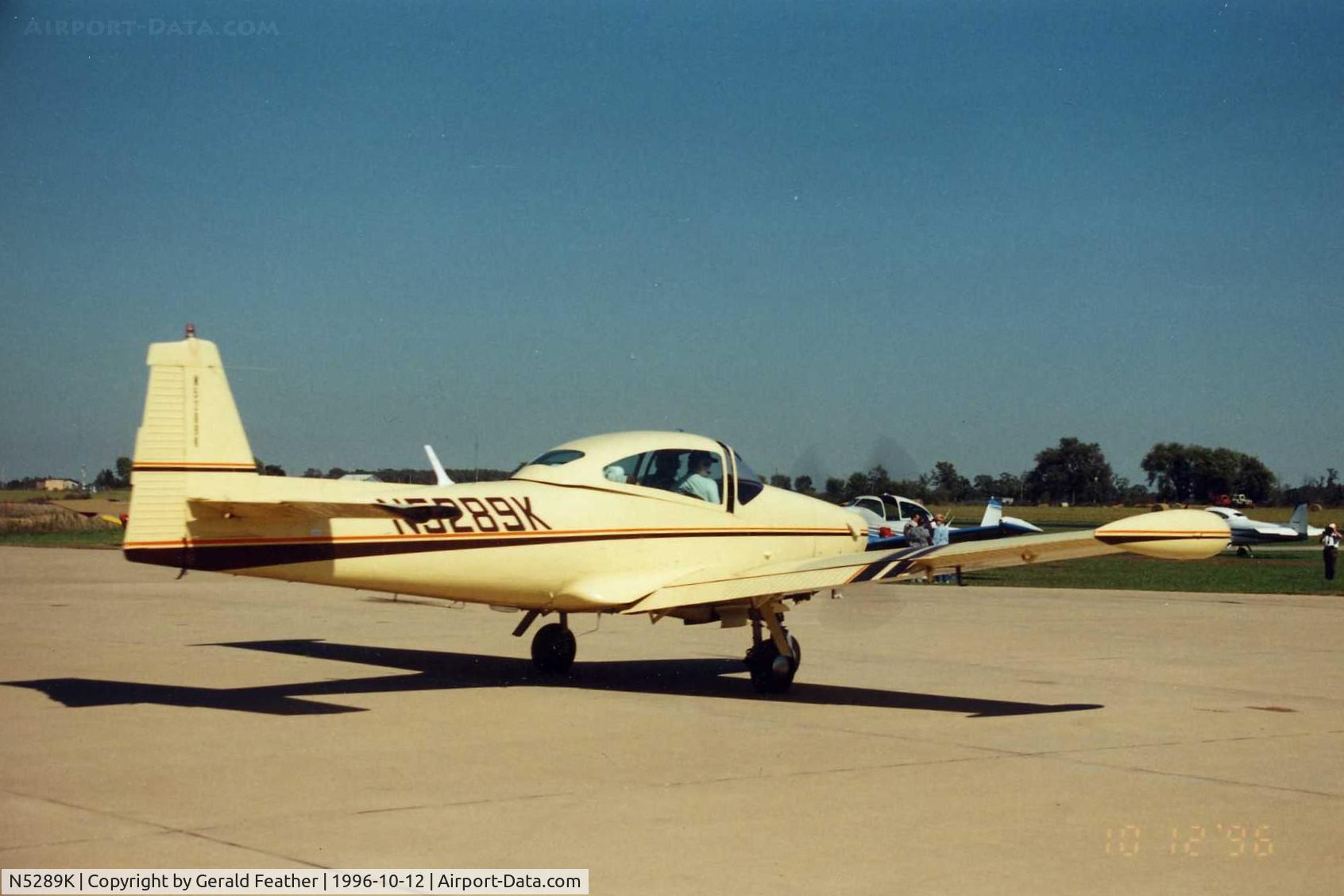 N5289K, 1950 Ryan NAVION B C/N NAV-4-2189B, Taxiing for departure